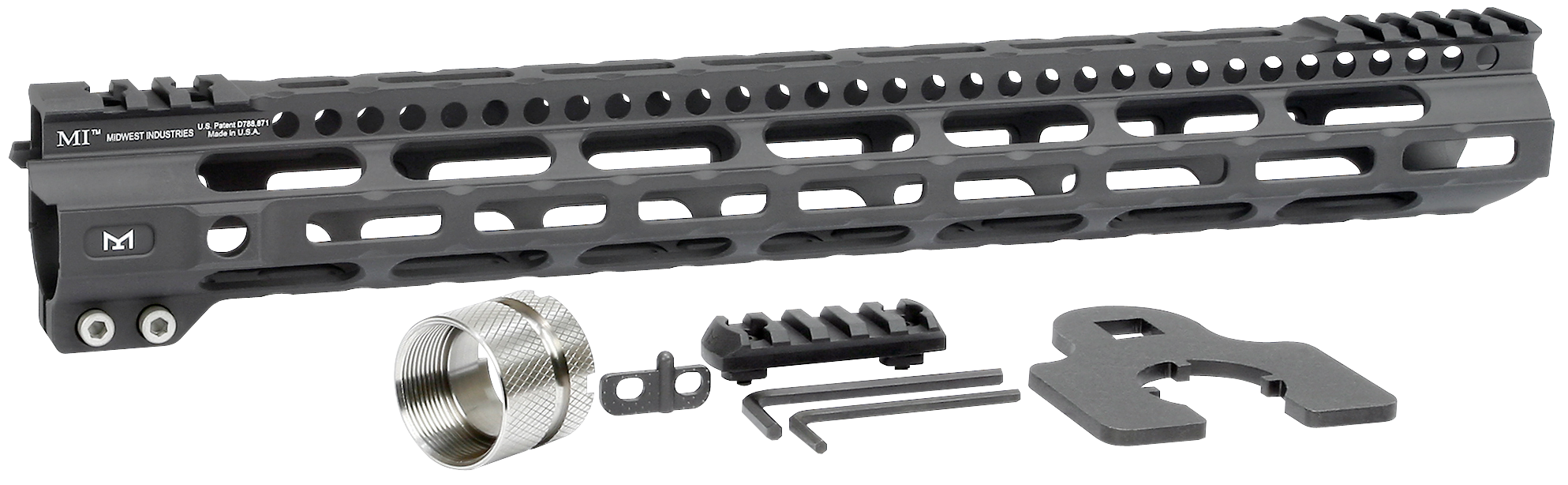 Midwest Industries Inc Ultralight, Midwest Mi-ulw15        Ultralight  Mlok Rl   15in