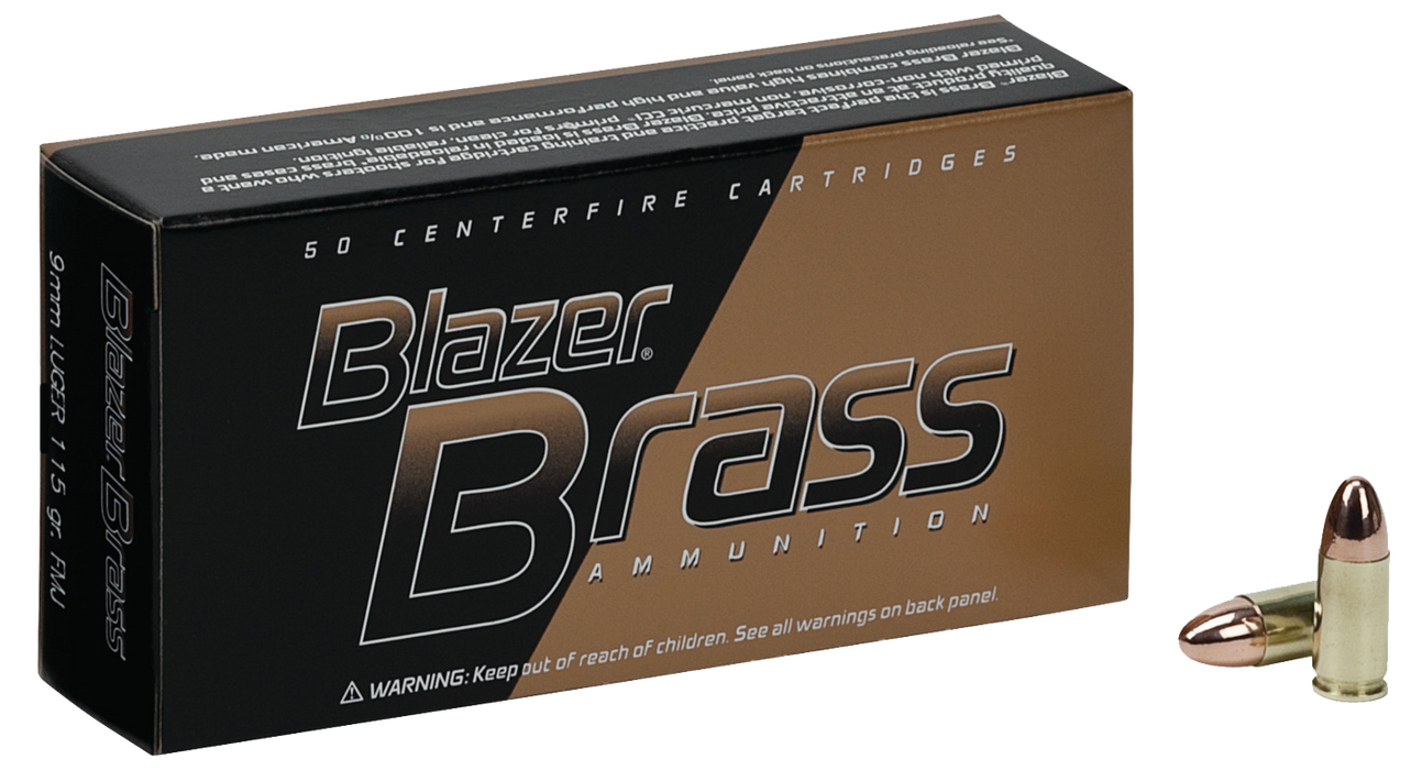 Cci Blazer, Cci 51991bb Blazer Brass 9mm  115 Fmj       100/5