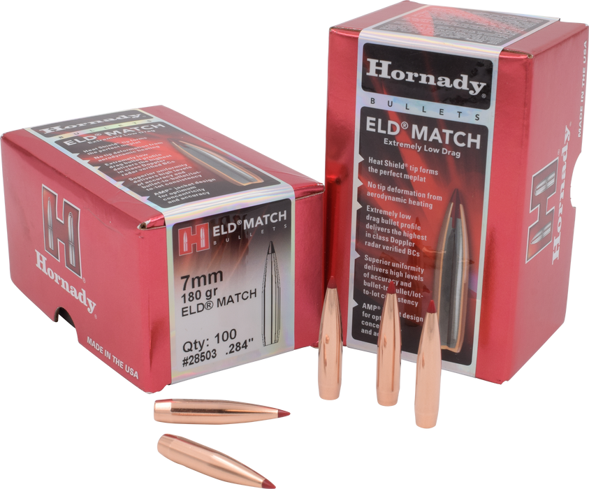 Hornady Eld Match, Horn 28503  Bull .284 180 Eld-m             100/15