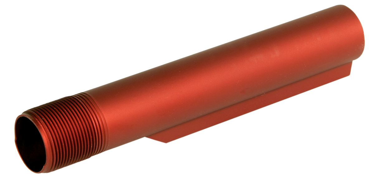 Lbe Unlimited Mil-spec Buffer Tube, Lbe Mbuf002-red  Ar15 Milspec Buffer Tube Red