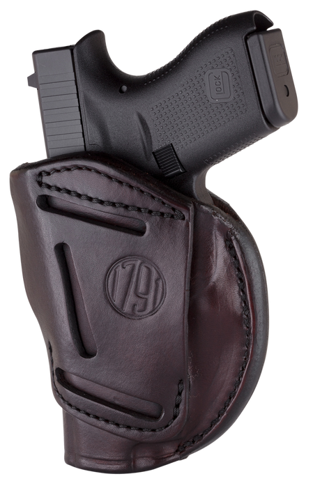 1791 Gunleather 4 Way, 1791 4wh-1-sbr-r   4way Iwb/owb Size 1 Signtre Brn