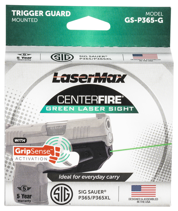 Lasermax Centerfire, Lasm Gs-p365-g    G/s Sig P365 Xl/p365 Sas Grn