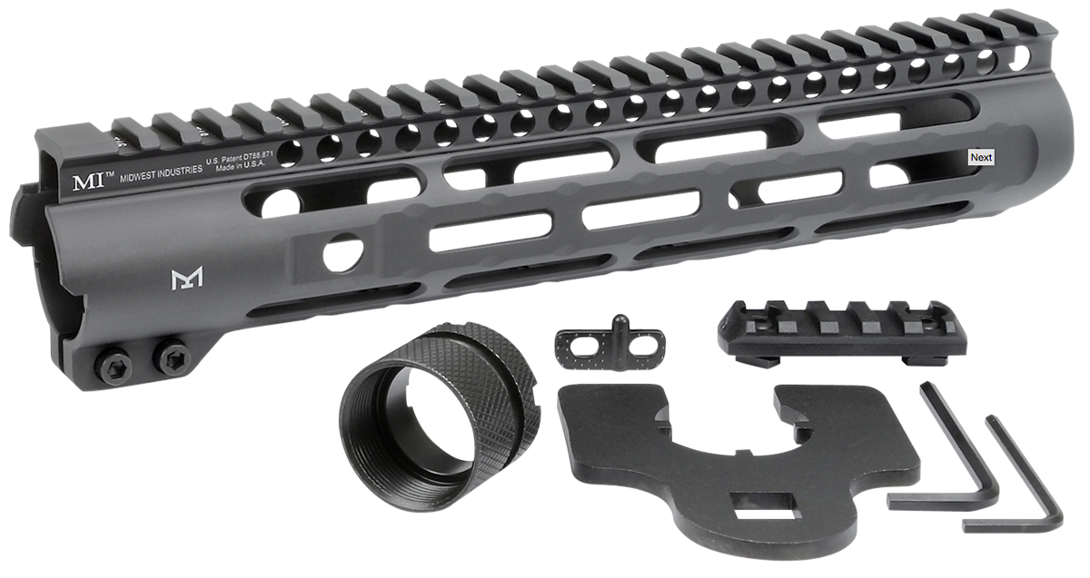 Midwest Industries Inc Slimline, Midwest Mi-slh10.5      Slim Line   Mlok Rl   10.5