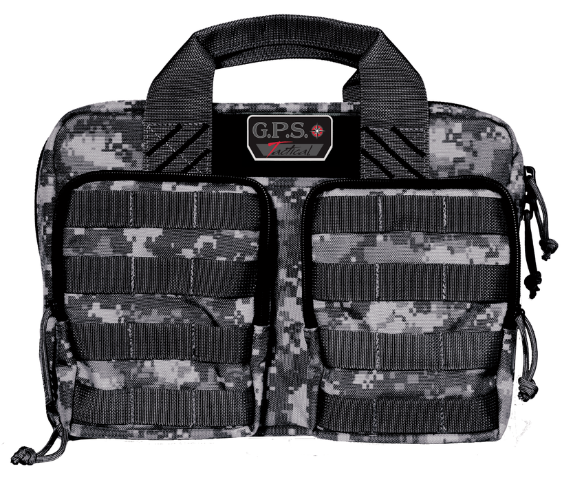 G*outdoors Tactical Quad, Gpst1315pcgd  Tact Quad 2 Pistl Range Bag Gry Digi