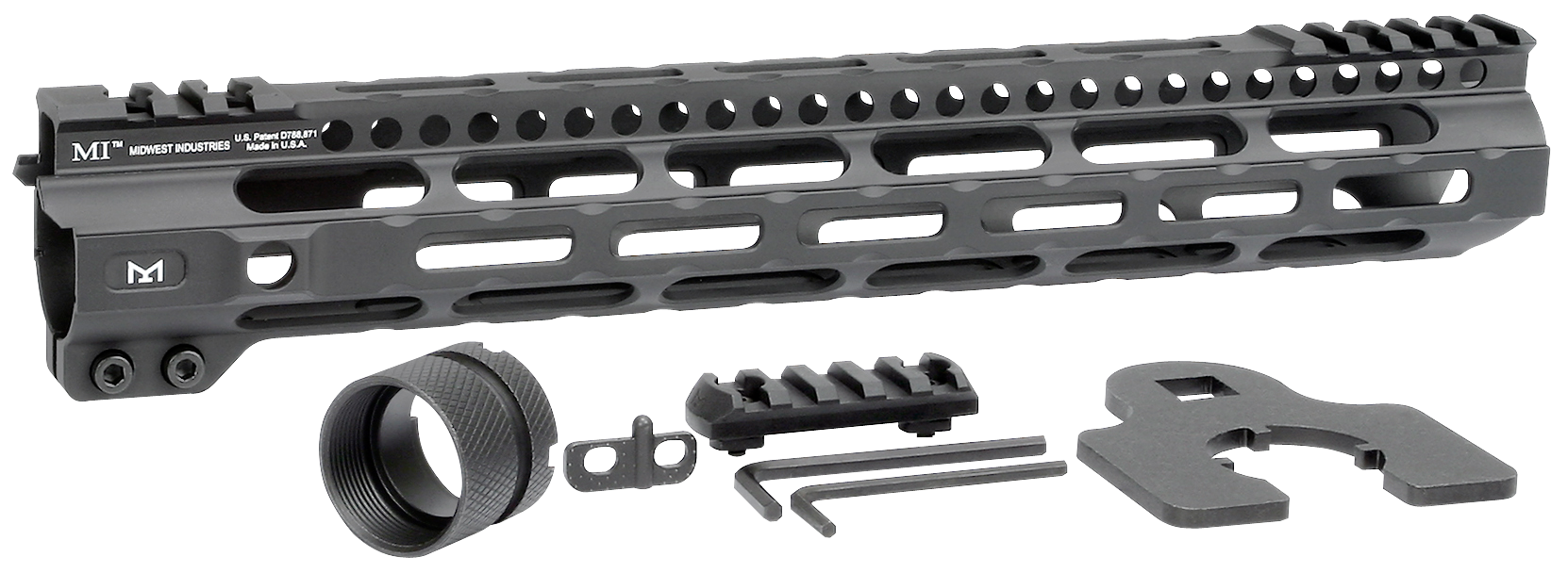 Midwest Industries Inc Ultralight, Midwest Mi-ulw12.625    Ultralight  Mlok Rl   12.6