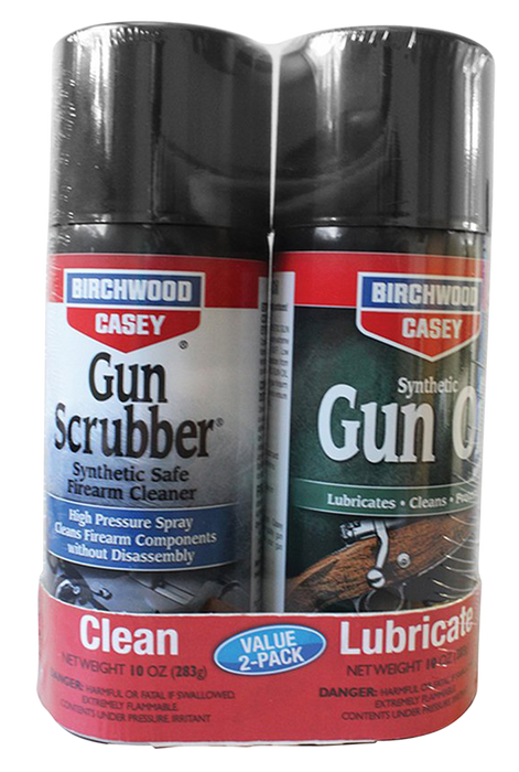 Birchwood Casey Gun Scrubber & Synthetic Gun Oil, Bir 33302 Gun Scrub Syn Gun Oil Combo