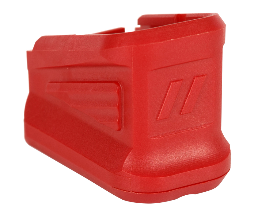 Zev Basepad, Zev Bpad-g17-5-r      +5 Basepad Glk 17r Mags Red