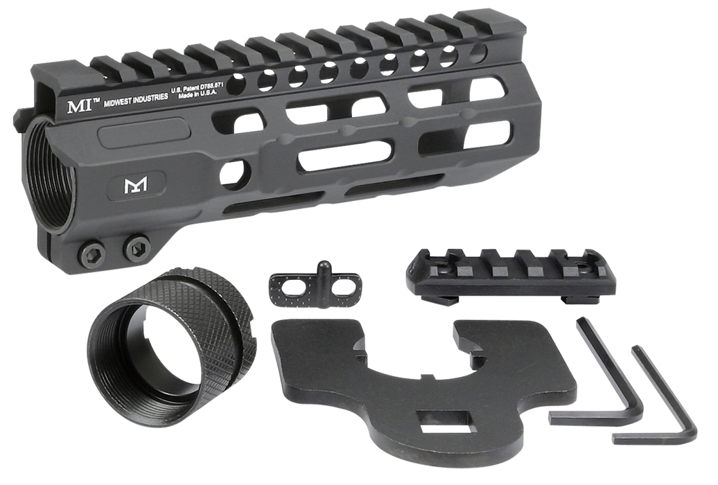 Midwest Industries Inc Combat, Midwest Mi-crm6         Combat Mlok Handguard  6in