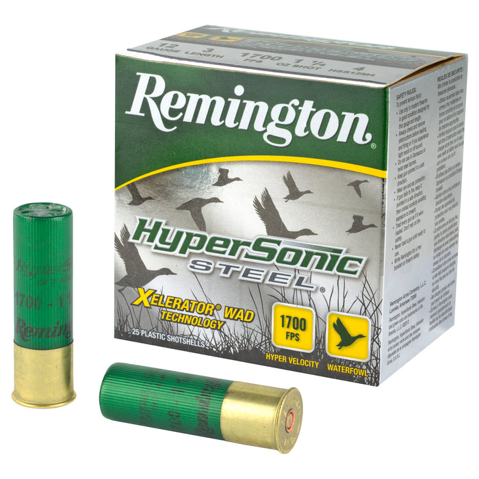 Remington Ammunition Hypersonic, Rem 26777 Hss12m4  Hypsnc  4  11/4 Stl      25/10