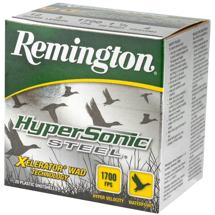 Remington Ammunition Hypersonic, Rem 26777 Hss12m4  Hypsnc  4  11/4 Stl      25/10