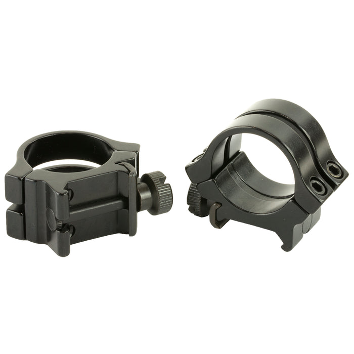 Weaver Mounts Scope Ring Set, Weav 49074 Rings Quad-lock 1in Med Blk