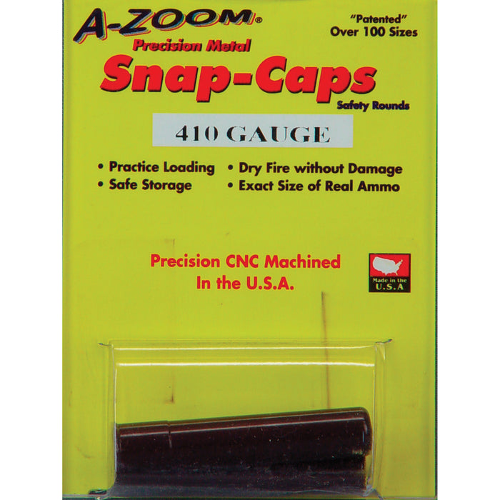 A-zoom Shotgun Snap Caps, Azoom 12215      Snap Caps 410 Bore            2pk