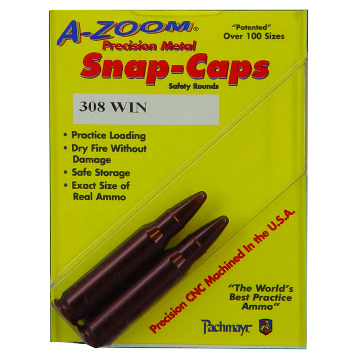 A-zoom Rifle Snap Caps, Azoom 12228      Snap Caps 308                 2pk