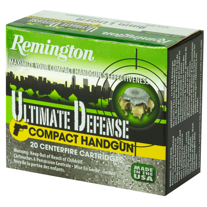 Remington Ammunition Ultimate Defense, Rem 28963 Chd9mmbn  Cmpt 9mm       124bjhp  20/25