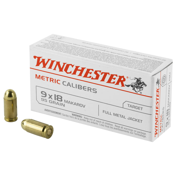 Winchester Ammo Usa, Win Mc918m    9x18mak     95 Fmj Met 50/20