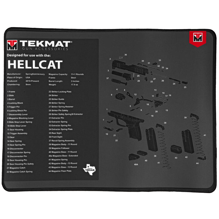 Beck Tek, Llc (tekmat) Ultra Premium Cleaning Mat, Tekmat Tekr20hellcat    Ultra 20 Spfld Hellcat