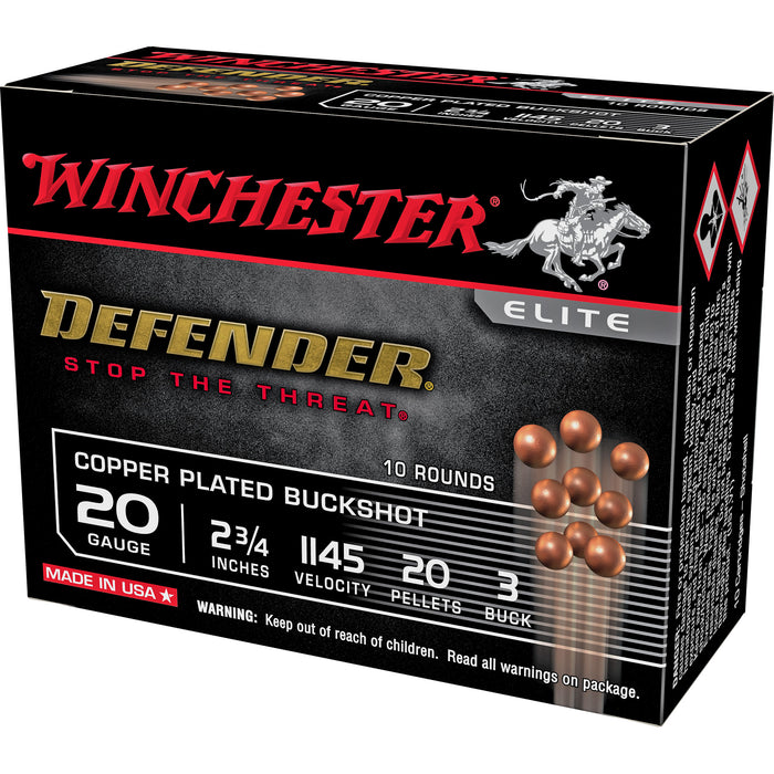 Winchester Ammo Defender, Win Sb203pd    Dfndr   Cp   3  Buck  10/10