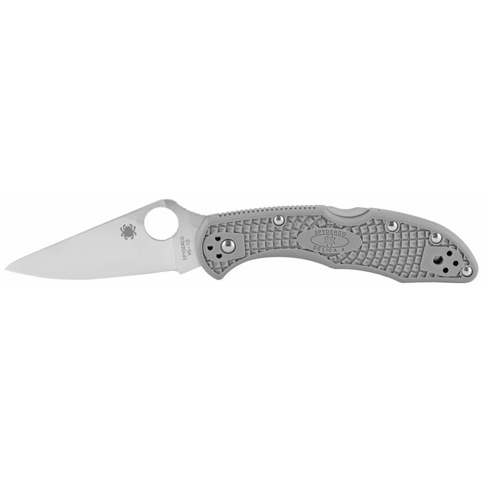 Spyderco Delica 4, Spy C11fpgy    Delica Flt Grd Gry     Pln