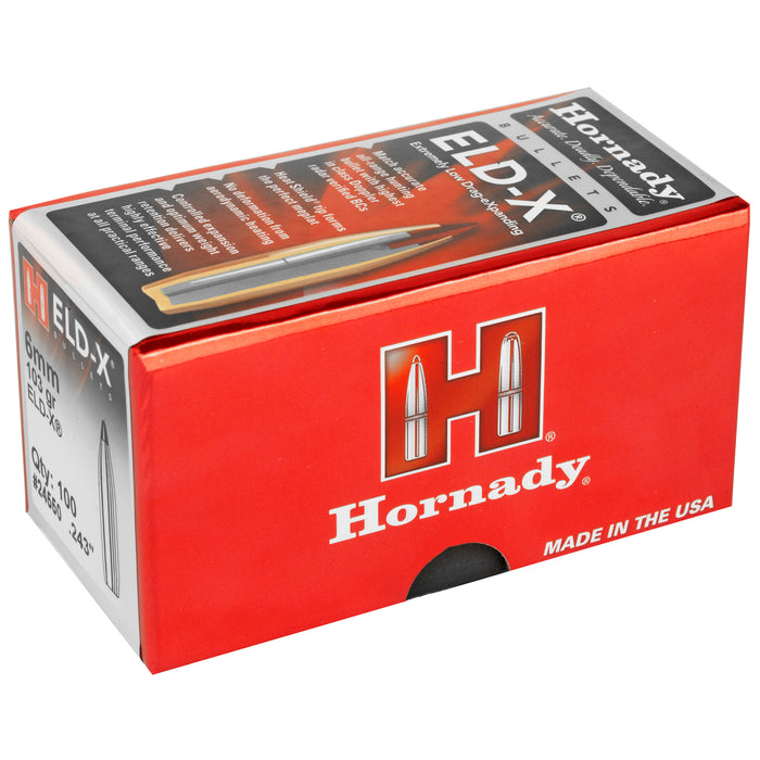 Hornady Eld-x, Horn 24550  Bull .243 103 Eld-x             100/25