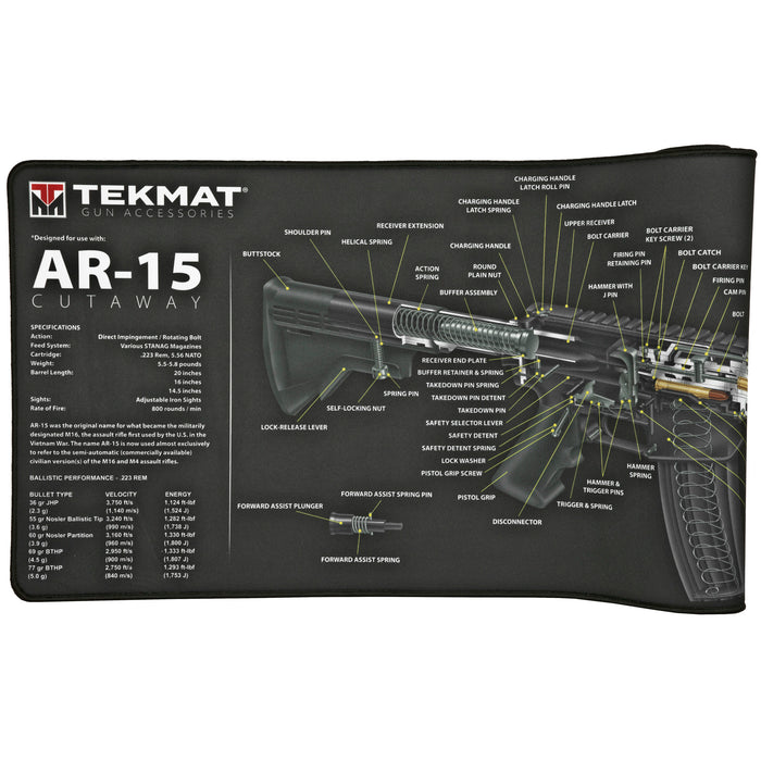 Beck Tek, Llc (tekmat) Ultra Premium Cleaning Mat, Tekmat R44ar15ca    Ultra44 Ar15 Cut Away Mat