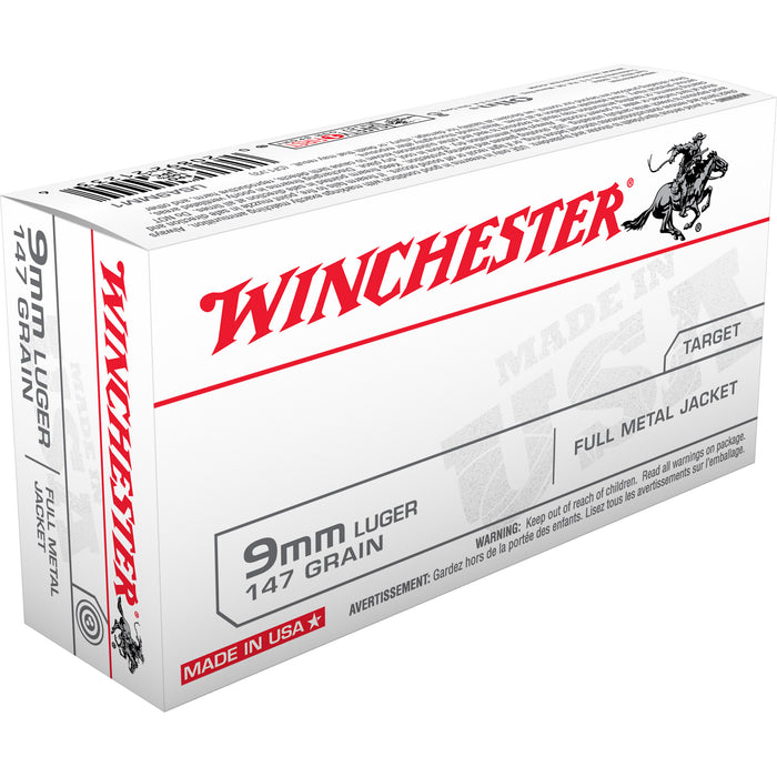 Winchester Ammo Usa, Win Usa9mm1   9mm        147 Fmj     50/10