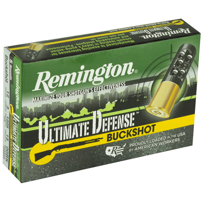 Remington Ammunition Ultimate Defense, Rem 20633 12hb00hd   Ulthd 12   00 Buck      5/20