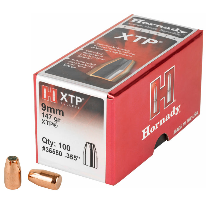 Hornady Xtp, Horn 35580  Bull 9mm   147 Hpxtp            100/25