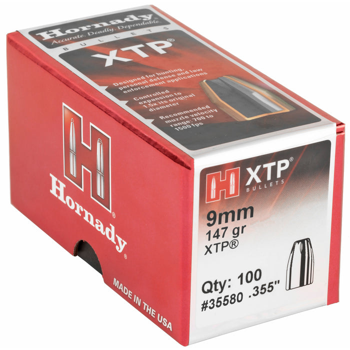 Hornady Xtp, Horn 35580  Bull 9mm   147 Hpxtp            100/25