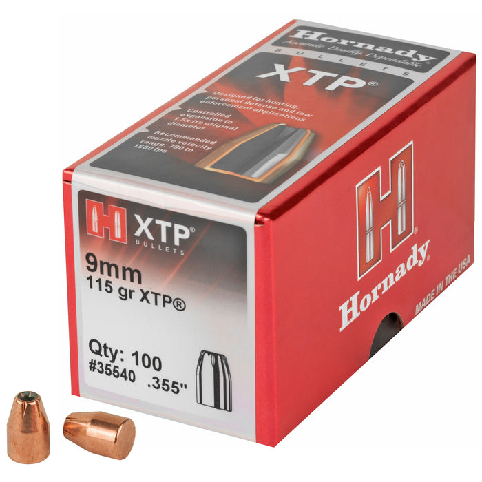 Hornady Xtp, Horn 35540  Bull 9mm  115 Hpxtp             100/25