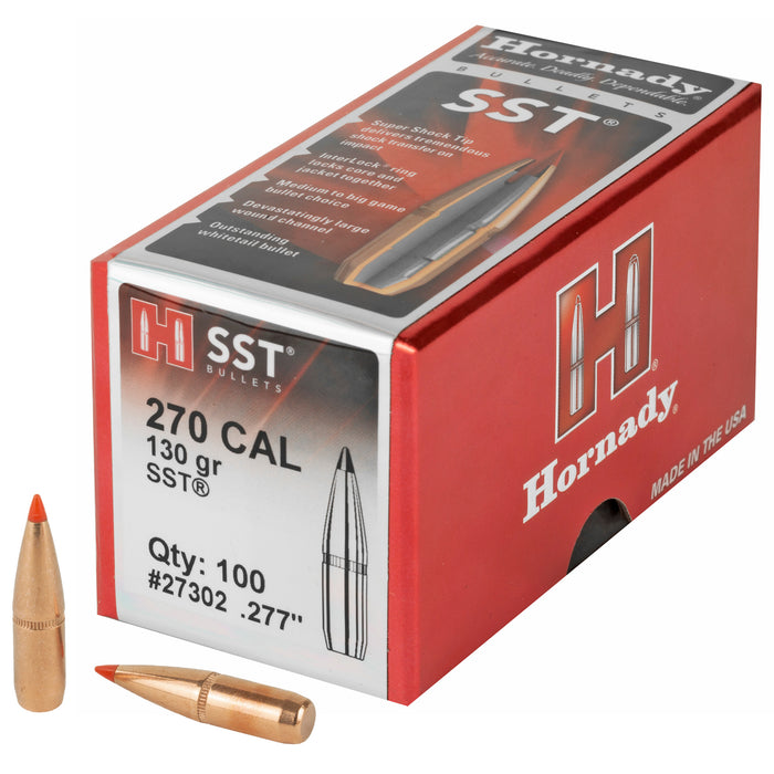 Hornady Sst, Horn 27302  Bull .277 130 Sst               100/25