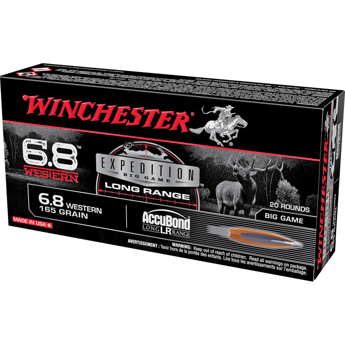 Winchester Ammo Expedition Big Game, Win S68wlr        6.8 Wstrn 165abst  20/10