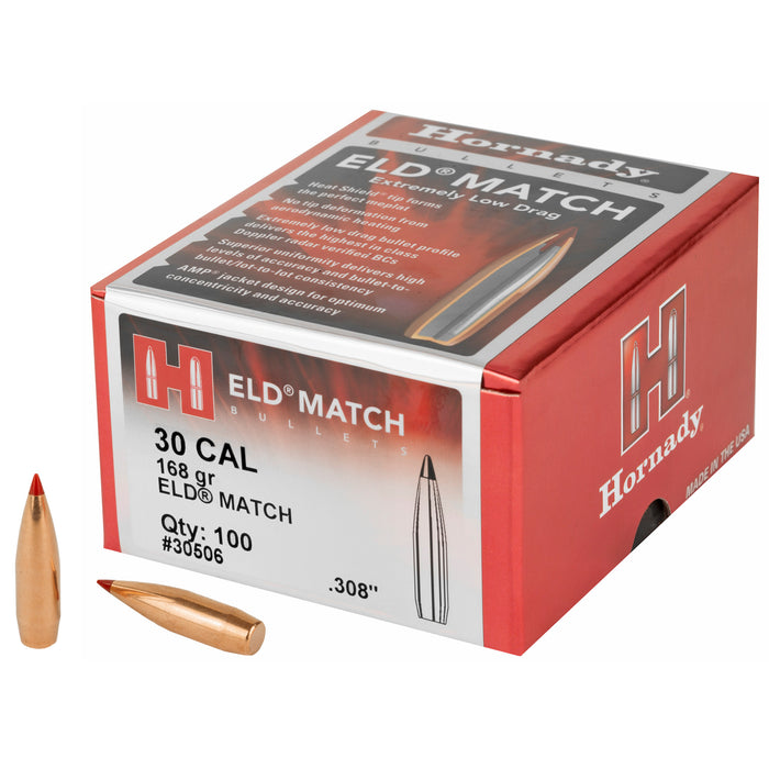 Hornady Eld Match, Horn 30506  Bull .308 168 Eld-m             100/15