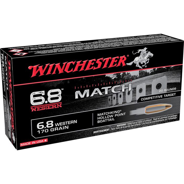 Winchester Ammo Match, Win S68wm         6.8 Wstrn 170bthp  20/10