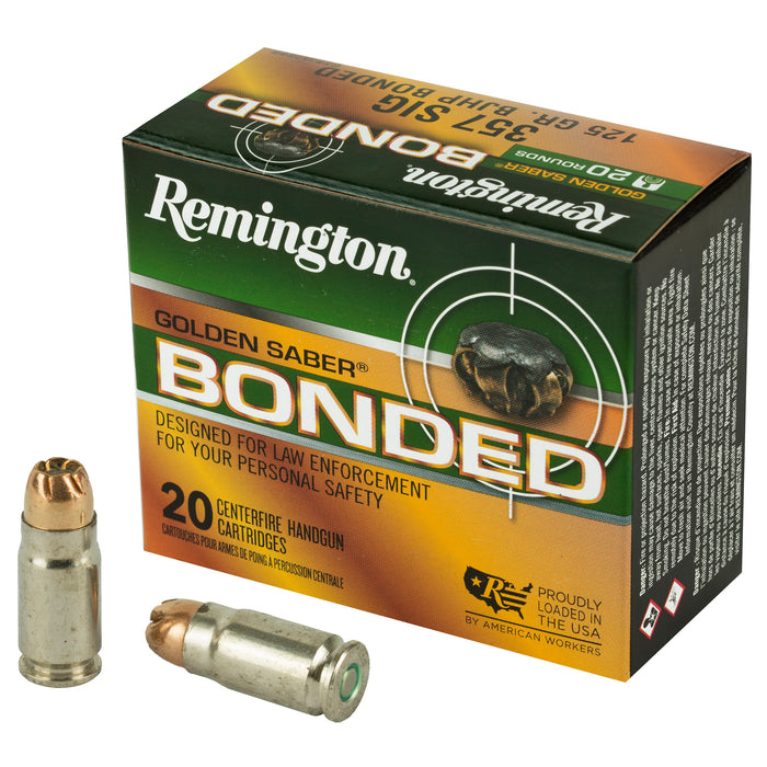 Remington Ammunition Golden Saber, Rem 29407 Gsb357sbb Gld Saber  357s125bjhp  20/25