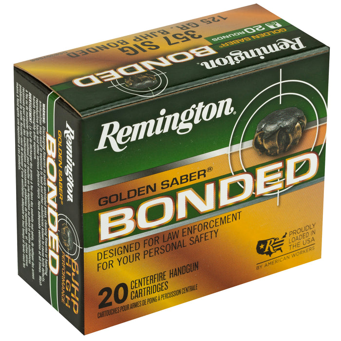 Remington Ammunition Golden Saber, Rem 29407 Gsb357sbb Gld Saber  357s125bjhp  20/25