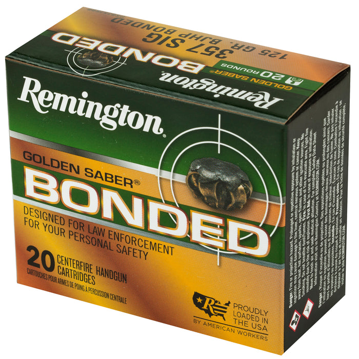 Remington Ammunition Golden Saber, Rem 29407 Gsb357sbb Gld Saber  357s125bjhp  20/25