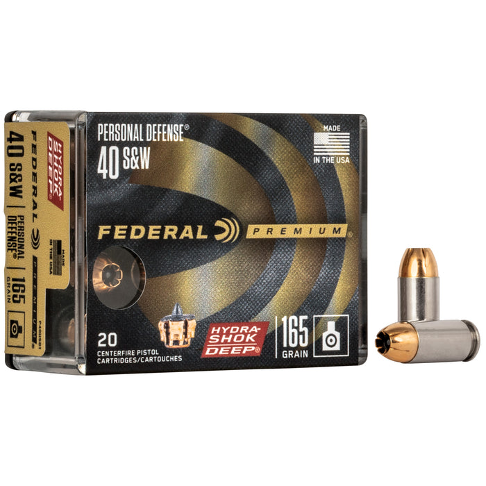 Federal Premium, Fed P40hsd1      40        165 Hs Deep     20/10