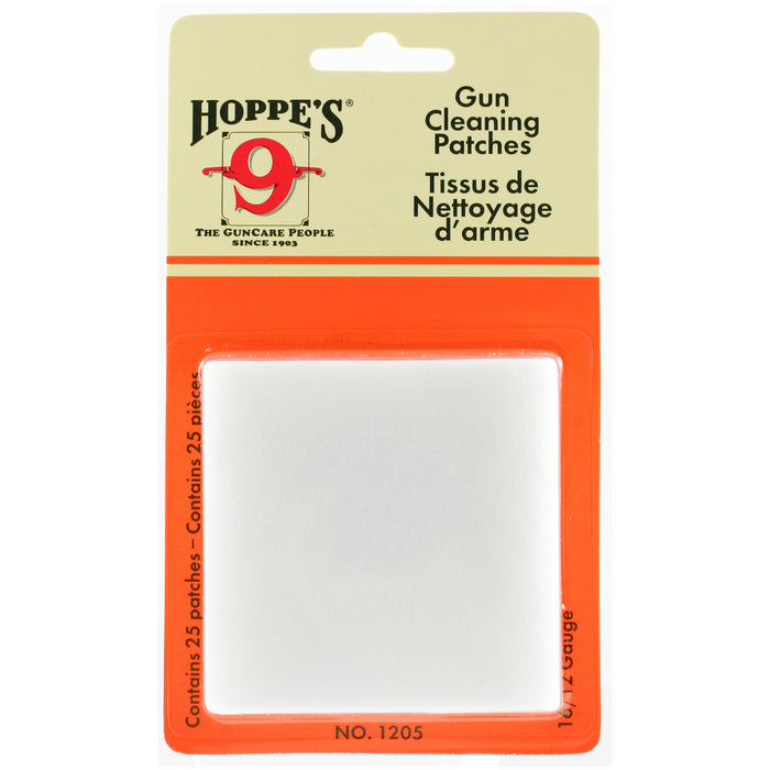 Hoppes Gun Cleaning, Hop 1205    #5 Patches 12-16ga 25patches