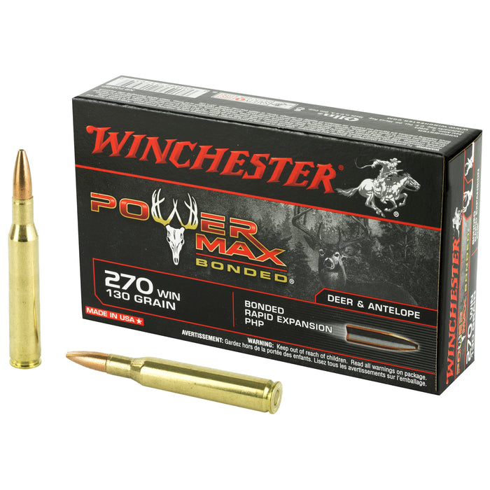 Winchester Ammo Power Max Bonded, Win X2705bp       270    130pmb      20/10