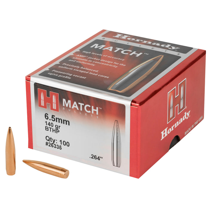 Hornady Match, Horn 26335  Bull .264 140 Bthp-m            100/15