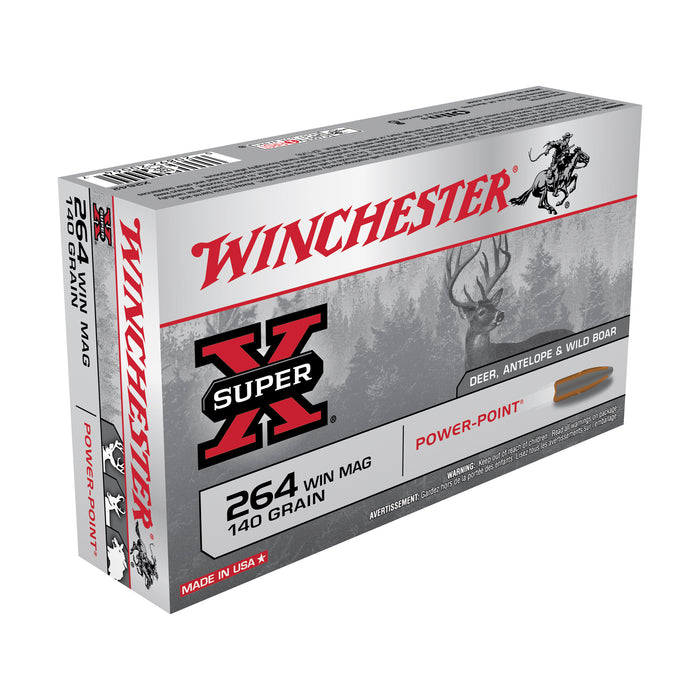 Winchester Ammo Super X, Win X2642         264wm  140pp       20/10