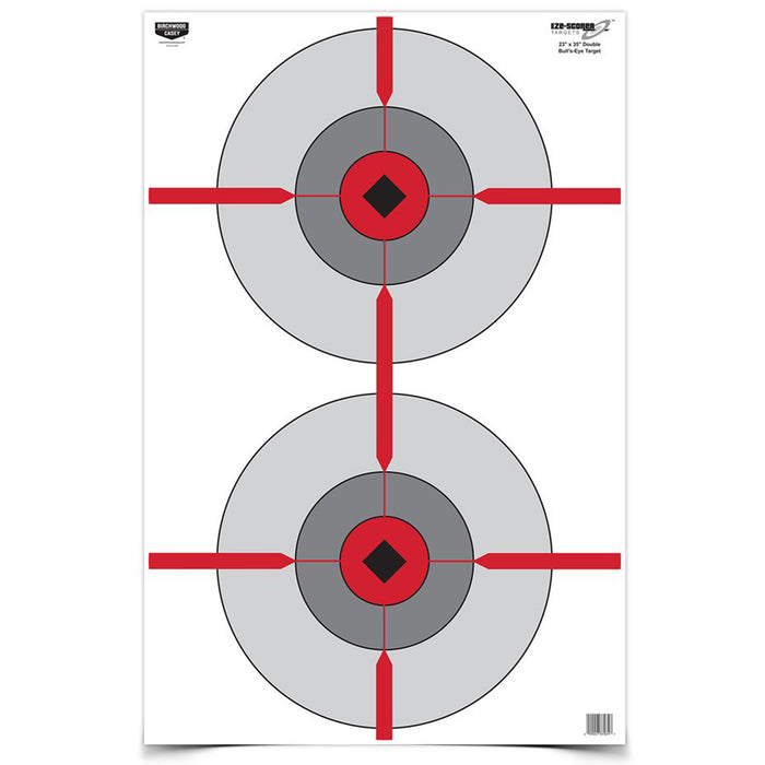 Birchwood Casey Eze-scorer, Bir 37031 Eze-scorer 23x35 Dbl Bullseye      100pk