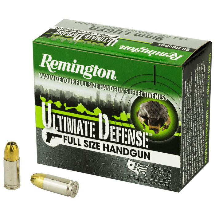 Remington Ammunition Ultimate Defense, Rem 28935 Hd9mmbn   Ultd 9mm       124bjhp  20/25