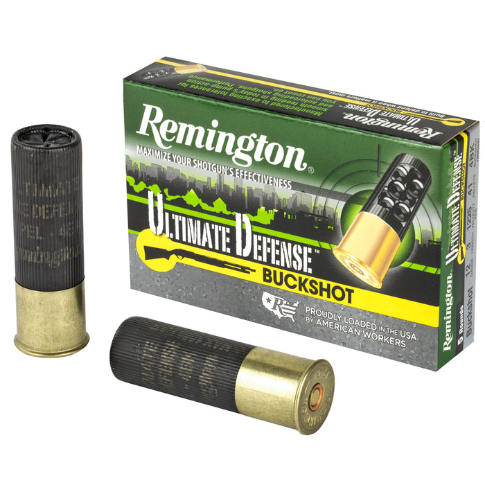 Remington Ammunition Ultimate Defense, Rem 20639 12hb4hd    Ulthd 12    4 Buck      5/20