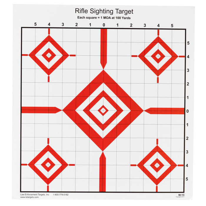 Action Target Inc Advanced Rifle Sighting, Action Si13100        Rifle Sighting Trgt   100 Bx