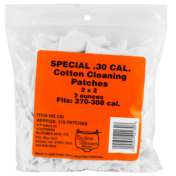 Southern Bloomer Cleaning Patches, Sbc 130  30 Cal Patches          175 Ct