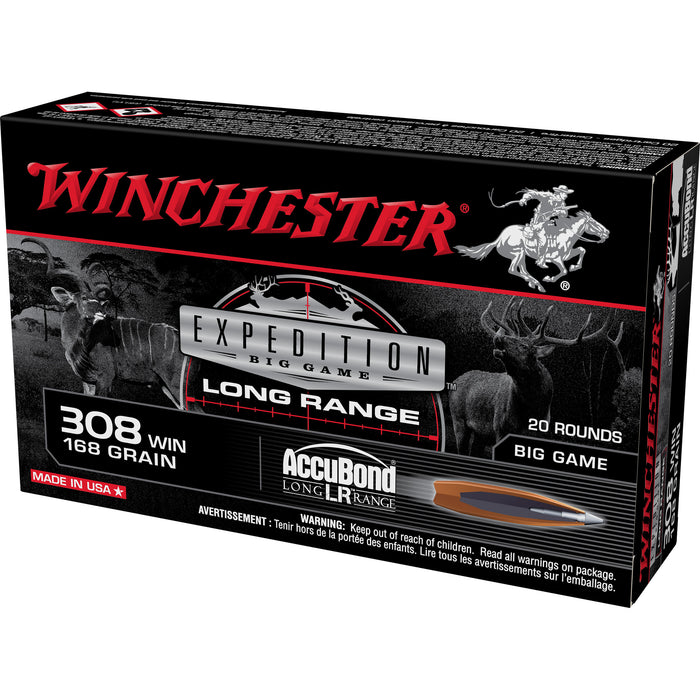 Winchester Ammo Expedition Big Game, Win S308lr        308    168ablr     20/10