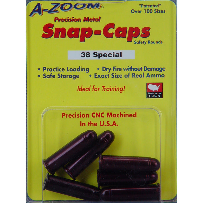 A-zoom Revolver Snap Caps, Azoom 16118      Snap Caps 38 Spc              6pk