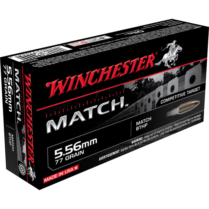 Winchester Ammo Match, Win S556m         5.56    77 Match   20/10