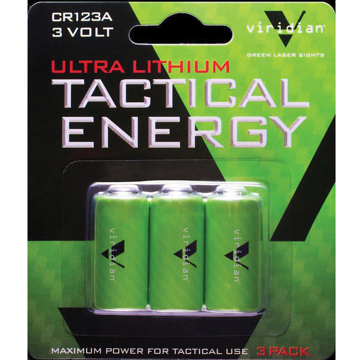 Viridian Cr123a, Vir Cr123-3 Cr123a Lithium Batt 3-pack